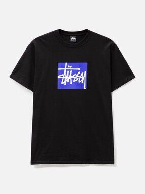 STUSSY T-shirt - Stock Box Tee in Black